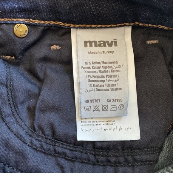 2/$30 Mavi Kendra High Rise Straight Leg Blue Jeans size 26 - Picture 5 of 12